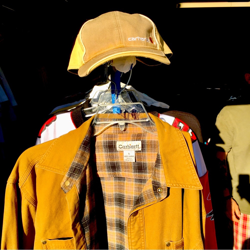 CARHARTT VINTAGE JACKET & Matching HAT - SIZE:Large - HAT is Adjustable Size